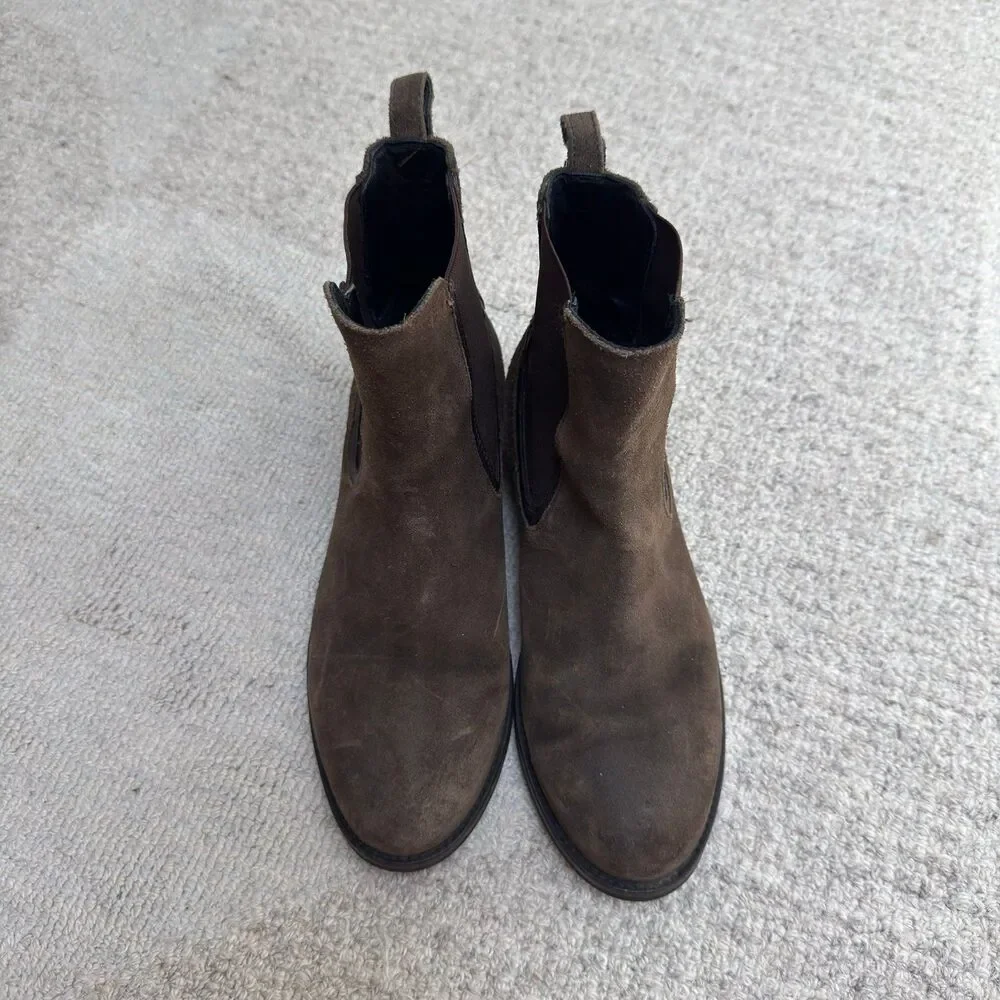 Thursday Boot Company Duchess Brown Suede Chelsea Ankle Boots Women’s Size 7